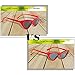 Livhò Retro Vintage Narrow Cat Eye Sunglasses for Women Clout Goggles Plastic Frame (Red Frame + Grey Lens)