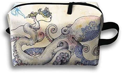 Octopus Drawing Small Travel Toiletry Bag Super Light Toiletry Organizer For Overnight Trip Bag