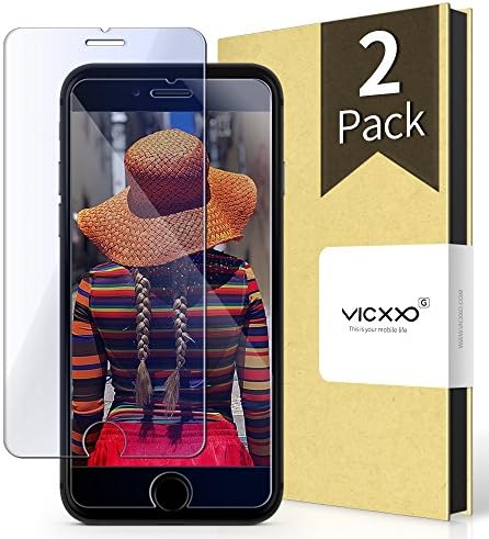 iPhone 8 Plus iPhone 7 Plus Screen Protector, Tempered Glass Screen Protector Case Friendly for Apple iPhone 8 Plus and iPhone 7 Plus (2-Pack)