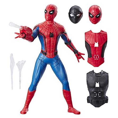 MARVEL Spider-Man: Far From Home Deluxe 13-Inch-Scale Web Gear Spider-Man Action Figure With Sound Fx, Suit Upgrades…