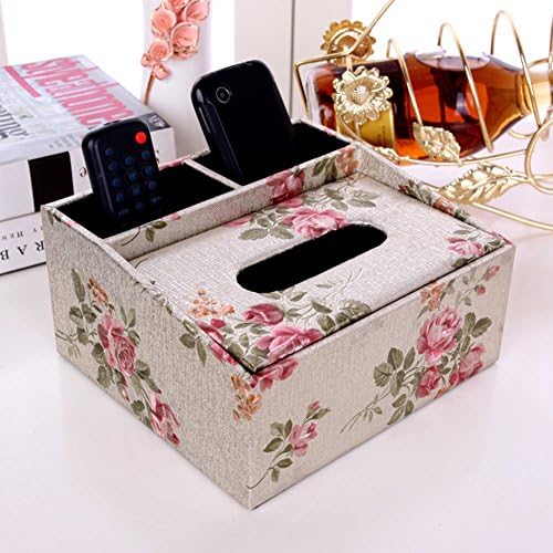 DHWJ Wallpaper tissue box creative napkin boxMultifunctional storage box-C