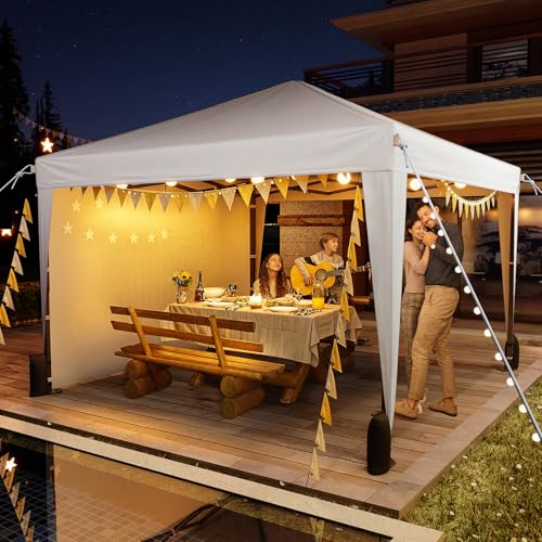 Driftalia 10x10 Pop Up Canopy Tent with 4 Sidewalls, Instant One-Push Setup for Outdoor Events image 20