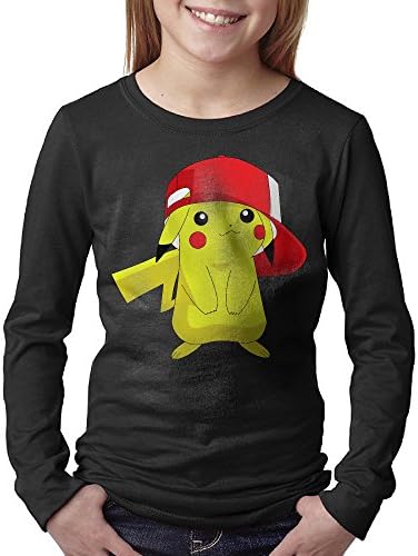 Pokemon Pikachu Cute Unisex Youth Long Sleeve T-Shirt Sports