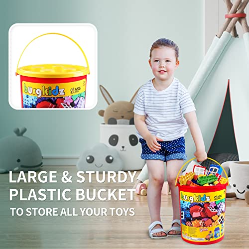 burgkidz Large Building Blocks, Classic Toddler Creative Building Blocks, Compatible Blocks Building Toy, STEM Educational Gift for Children Ages 2-5 Years