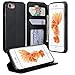 Apple iPhone 7 Case - Wydan PU Leather Wallet Style Case Folio Flip Foldable Stand Credit Card Slot Phone Cover - Black