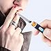 JOUGE Usb Mini Lighters Rechargeable Eletric Cigarette Lighter Flameless Windproof Lightweight Coil Slim Lighter (Black Flame)