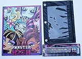 Monster High Folder and Pencil Case Set with Pencils