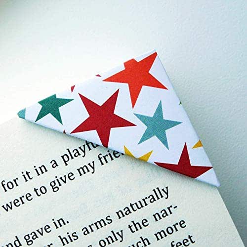 Set of 2 Bookmarks Colorful Star Bookmark Handmade