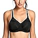 SYROKAN Women's Full Support Racerback Lightly Lined Underwire Sports Bra