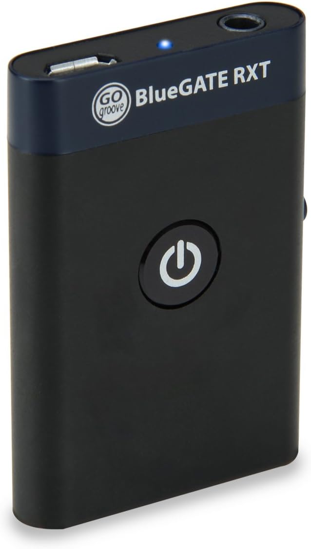 GOgroove BlueGATE RXT Wireless Bluetooth Receiver AND Transmitter w/ 3.5mm Stereo Output & RCA Adapter for Phones , Tablets , Computers , MP3 Players , Cars Stereos , TVs , Home Entertainment Systems & More