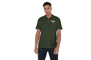 CAMPUS LAB Official NCAA Men's 100% Cotton Knit Polo Short Sleeve Shirt Primary Mark Collection