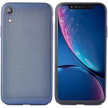 Olixar for iPhone XR Slim Case - Heat Dissipating Mesh Cover - MeshTex - Cooling Case - Wireless Charging Compatible - Blue