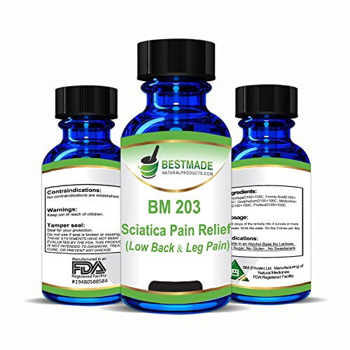 Sciatica Maximum Pain Relief Formula, a Natural Supplement for Lower Back Ache, Sore Legs, Nerve Pain and Shooting Pains Associated with The Compression of The Sciatic Nerve(Bm203)