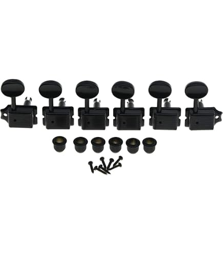 Vintage Style Nickel Strat/Tele Guitar Tuning Keys – Set Of 6, Classic Look, Smooth Action