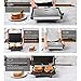 Panini Press Gourmet Sandwich Maker, 4-Slice Extra Large Panini Press Grill with Non-Stick Coated Plates and Removable Drip Tray, Stainless Steel, 1200W