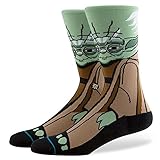 Stance Men's Yoda Crew Socks, Green, Large