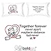 BoldLoft Together Forever Couple Pillowcases- Valentine Pillowcases, His & Hers Gifts for Couples, Love Quote Pillow Covers for Anniversary, Valentine's Day, Christmas, Long Distance Relationships