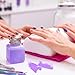 eBoot Acrylic Nail Art Soak Off Clips Caps UV Gel Nail Polish Remover Wrap Tool, 20 Pieces (Purse and Rose Red)