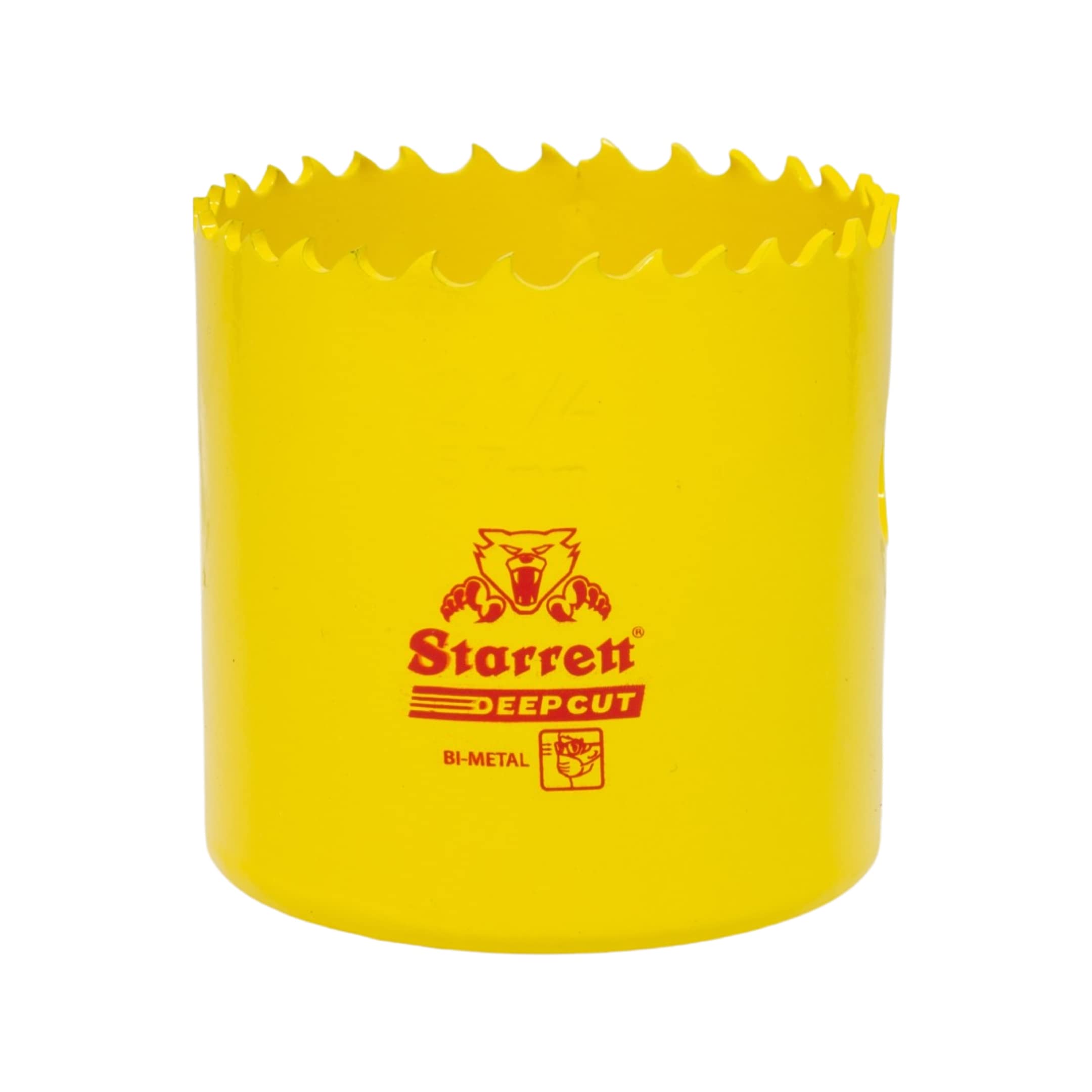 Starrett Deep Cut Hole Saw - DCH0214 Heavy Duty Bi-Metal with Extra Cobalt HSS Teeth - For Metals Wood Cast Iron Fibreglass Plastic Materials - 57mm