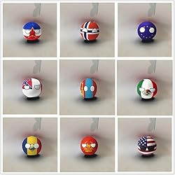 QXXKJDF 7.9-inch 3.9-inch Country Ball Plush