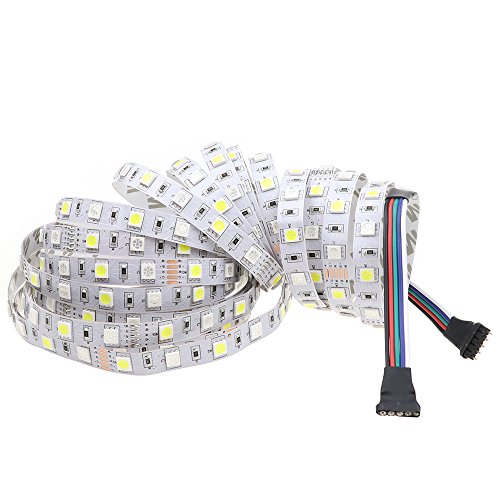 LEDENET Super Bright LED RGBW Strip Lights 5050 12V 5M 300LEDs RGB White Flexible Lighting