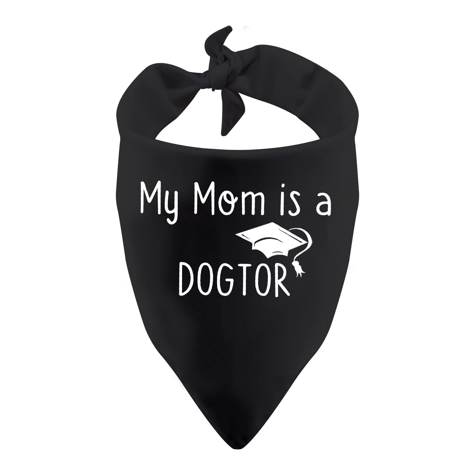 1 Piece My Dad/Mom Is a Dogtor Dog Bandana Funny Vet Student Graduation Gift Dog Puppy Bandana Gift For Veterinarian (Dogtor Mom)