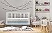 Babyletto Harlow 3-in-1 Convertible Crib, White with Grey Acrylic