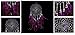 no!no! Large Indian Circle Dream Catcher Wind Chimes Purple Feather Traditional Style Pendant Wall Hanging Home Decoration Gift
