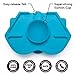 Nummy BOWL - Pure Silicone Bowl with Hidden Suction Cup for Babies and Toddlers | BPA and Phthalate Free | Microwave and Dishwasher Safe | Great Baby Gift (Blue, Puppy Pal Collection)