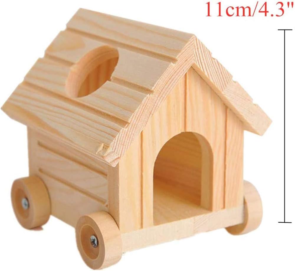KONFA Conejo Liebre Accesorios De Cama Juguetes De Hámster Jaula Madriguera Casa De Hámster Hámster Hámster,Beige