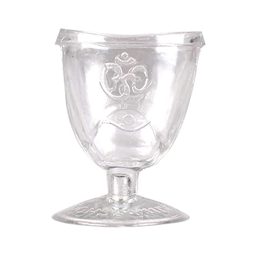 Iwillbfit Non Toxic Plastic Eye Wash Cup With OM (Pack of 2)- Transparent