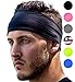 Sports Headbands: UNISEX Design With Inner Grip Strip to Keep Headband Securely in Place | Fits ALL HEAD SIZES | Sweat Wicking Fabric to Keep your Head Dry & Cool. Fits Under Helmets too