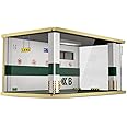 1/18 Scale Die-Cast Car Display Case with Realistic Garage Setup, Built-in Lighting, and Transparent Acrylic Frame