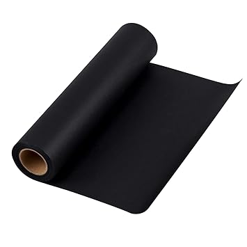 RUSPEPA Schwarze Kraftpapierrolle - 30,5 Cm X 30 M - Recyclingpapier Ideal Für Kunsthandwerk, Kunst, Kleine Geschenkverpackun