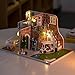 Flever Dollhouse Miniature DIY House Kit Creative Room with Furniture for Romantic Valentine's Gift(Tour of Golf)