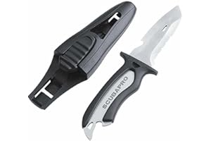 SCUBAPRO Mako Stainless-Steel Diving Knife with 3.5-Inch Blade