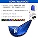 Ultralight Portable Parachute Nylon Double Hammock With Tree Straps, Carry Bag Included for Camping, Backpacking, Travel, Beach, Garden