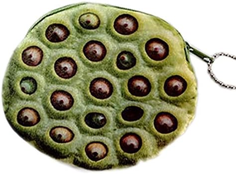 Cdet 1X Cute Fruit Vegetable Shape Lotus Seeds Coin Purse Zipper Small Wallet Women Card Cash Wallet Pouch Handbag Cash Money Pouch