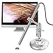 Teslong Digital Microscope USB, True 200x Magnification Handheld Soldering Microscope with Metal Stand and Case for Windows PC & Android Device (USB Microscope)