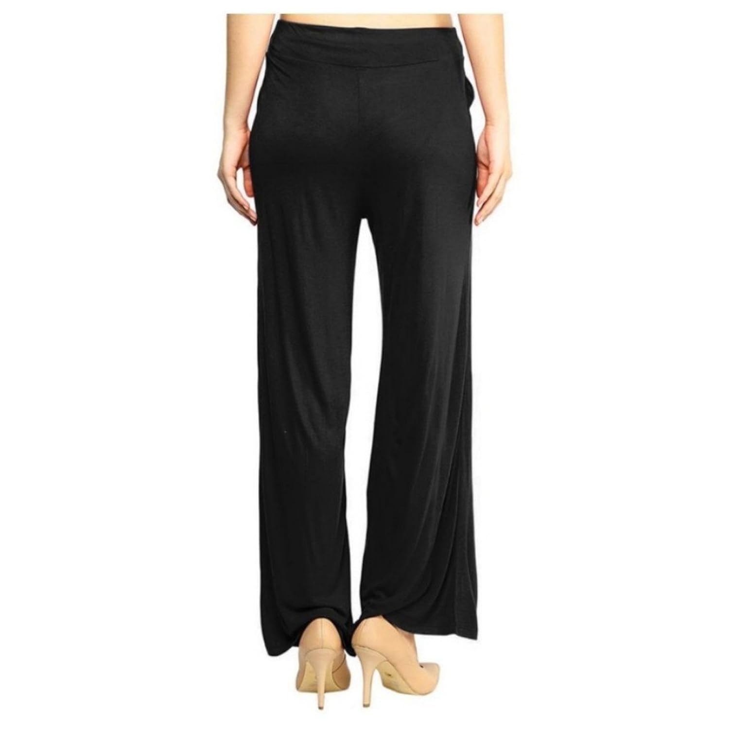 fashion guru trading black viscose palazzo for women & girl