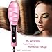 Priksia Hair Straightener Brush Ceramic Heating Hair Straightening Irons brush Anti Scald, Static, Detangling and Silky Straight . (Pink)