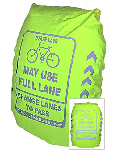 Respect my lane ultra-reflective 100% waterproof backpa…