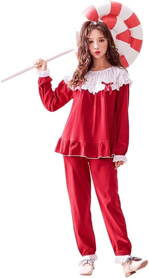 Pijamas Albornoces Batas Y Kimonos Hembras Algodon Rojos Bordados