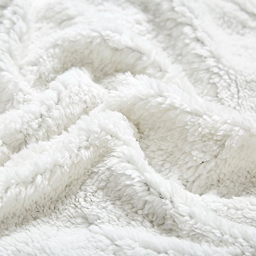 Merrylife Decorative Sherpa Throw Blanket Ultra-Plush Comfort | Soft, Colorful | Home, Couch, Outdoor, Travel Use (60"70", BLACK)