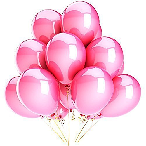En-life pink latex balloons 100pcs/lot 10 inch 1.8g thick balloon…