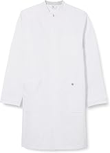 BP Mens Doctor's Coat Long Sleeve Cotton White Size 39/40n Arm Lift System view 1