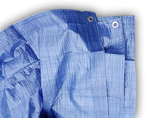 4 x 4 m Tarpaulin Ground Sheet with metal rings Covers Hammock Tent Sunshading Portable Waterproof Cover Cloth Car roof Lightweight For Outdoor Hiking Camping