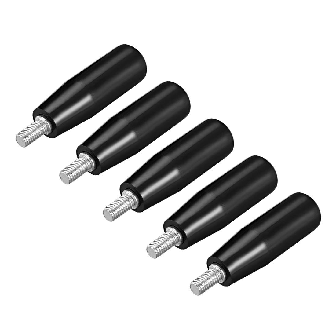 sourcing map 5 Pcs Revolving Handwheel Machine Handle M6 Male Threaded Stem