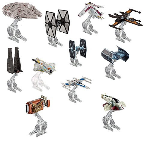 Hot Wheels Die-Cast Star Wars Starships Includes Flight Navigator Assorted Pack Of 2