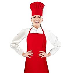 CRJHNS Chef Hat,Adult Adjustable Hook and Loop Tape